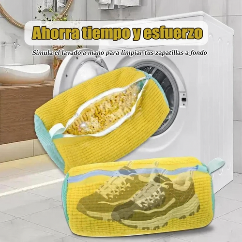 Ahorra tiempo y esfuerzo: bolsa para lavar zapatillas en la lavadora